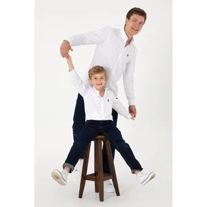 U.s. Polo Assn. Erkek Çocuk Beyaz Gömlek Basic 50306584-VR013