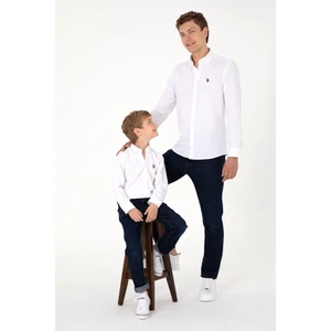U.S. Polo Assn. Erkek Beyaz Gömlek Basic 50306338-VR013