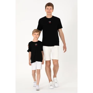 U.S. Polo Assn. Erkek Siyah Tişört 50306450-VR046