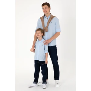 U.S. Polo Assn. Erkek Açık Mavi Gömlek Basic 50306285-VR003