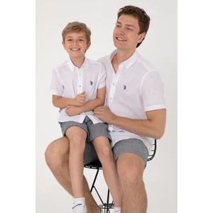 U.s. Polo Assn. Erkek Çocuk Beyaz Gömlek Kısa Kollu 50306567-VR013
