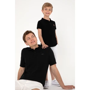 U.S. Polo Assn. Erkek Çocuk Siyah Tişört Basic 50306484-VR046