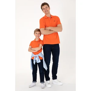 U.s. Polo Assn. Erkek Çocuk Nar Çiçeği Tişört Basic 50306484-VR039