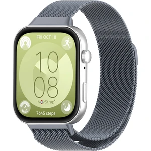 Huawei Watch Fit 4 Pro/Fit 4/Fit 3 ile Uyumlu Kordon Kayış Metal Hasır Örgü Çelik Kordon