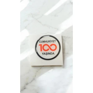 Cumhuriyet 100 Yaşında Silikon Logo 1 Adet Fiat - Egea - Cross - Fiorino ( )