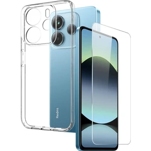 Xiaomi Redmi Note 14 4g Şeffaf Kılıf + Cam Ekran Koruyucu Seti