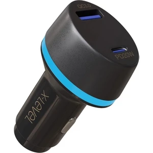 XC4050 20W Qc 3.0 Pd Fast Hızlı Usb-C / Type-C Usb-A Çif Çıkışlı Araç Içi Çakmaklık Şarj Aleti