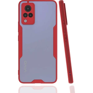 Vivo V21 Kılıf Btbm Parfe Kapak-Kırmızı