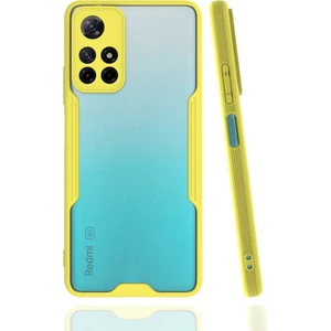 Xiaomi Redmi Note 11T 5g Kılıf Btbm Parfe Kapak-Sarı