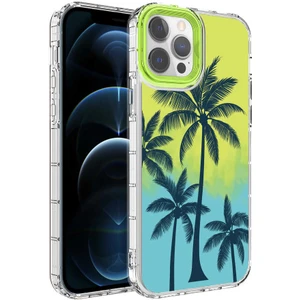 iPhone 14 Pro Kılıf Kamera Korumalı Renkli Desenli Sert Silikon Btbm Korn Kapak-No8