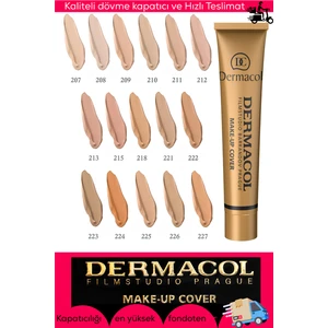 Make Up Fondöten 226 Uzun Süre Kalıcı, Tam Kapatıcı Likit Fondöten Spf 30 Dermacol fondöten, su geçirmez fondöten, yüksek kapatıcılık makyaj, uzun süre kalıcı fondöten,dövme kapatıcı fondöten