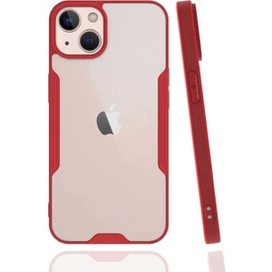 iPhone 13 Mini Uyumlu Btbm Parfe Kapak-Kırmızı