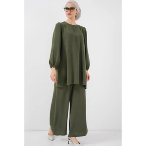 Ayrobin Tunik Pantolon Alt Üst Takım 6712 - Haki