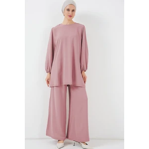 Ayrobin Tunik Pantolon Alt Üst Takım 6712 - Pudra