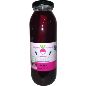 Şalgamcı Mahmut - 24 adet 250 ML Cam Şişede Taneli Doğal Şalgam (Acılı/Acısız)