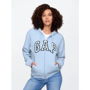 Kadın Mavi Gap Logo Fleece Fermuarlı Sweatshirt