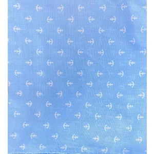 Berg Atelier 100% Pamuklu Çapa Desenli Bandana Kare Pamuklu Kumaş
