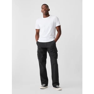 Erkek Siyah GapFlex Straight Kargo Washwell™ Pantolon