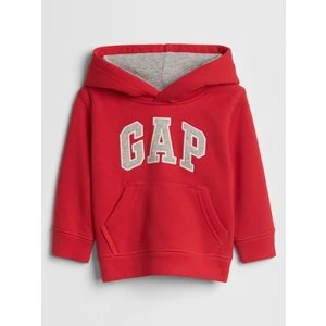 Erkek Bebek Kırmızı Gap Logo Fransız Havlu Kumaş Sweatshirt