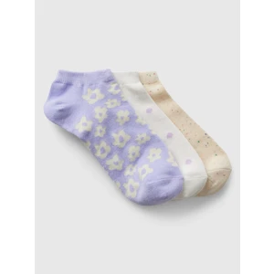 Kadın Lila Bilekte 3'lü Çorap Seti