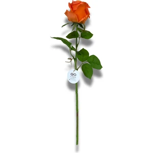 Yapay Çiçek Islak Dokulu Gül 40CM