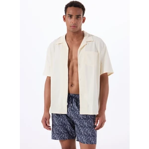 Lacivert Erkek Baskılı Şort Mayo F5SM-MYO08