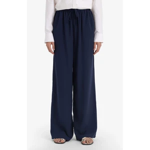 Wide Leg Cepli Yüksek Bel Standart Boy Keten Karışımlı Pantolon F5024AX25SP