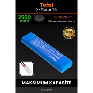 Tefal X-Plorer 75 3500mAh Robot Süpürge Bataryası - Gerçek Kapasite, Maksimum Güvenlik