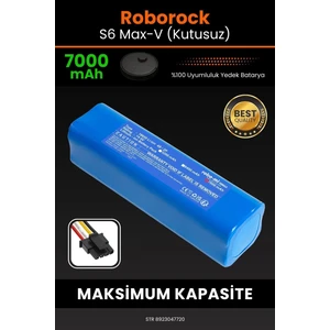 Roborock S6 Max V Uyumlu (Kutusuz) 7000 Mah Süpürge Bataryası