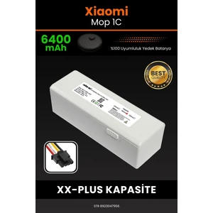 Xiaomi Mi Vacuum Mop 1C 6400mAh Robot Süpürge Bataryası - Gerçek Kapasite, Maksimum Güvenlik