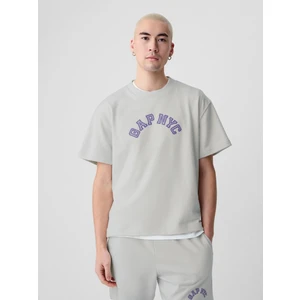 Erkek Gri Gap Nyc Arch Logo T-Shirt