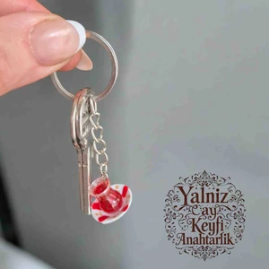 Anahtarlık 1 Adet - Büyük Boy Minyatür Çay Anahtarlık