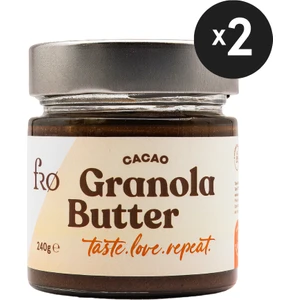 2'li Granola Butter Cacao Glutensiz Şekersiz Vegan Sürülebilir Kahvaltılık Ara Öğün 2X240GR