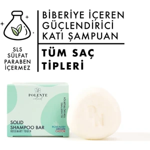 Polente Natural Biberiyeli Katı Şampuan (110 Gr)