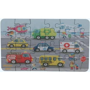 Vehicles -Araçlar / Small Puzzle 3-7 Yaş 24 Parça