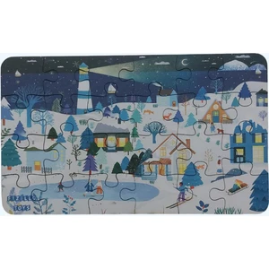 Happy Winter - Mutlu Kış / Small Puzzle 3-7 Yaş 24 Parça