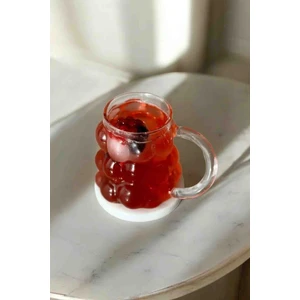 Kahve Yanı 6'lı Kulplu Mini Üzüm Bardak – 75 ml (Cam)