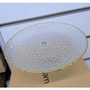 Gold Kenarlı, Ayaklı Yuvarlak Sunumluk