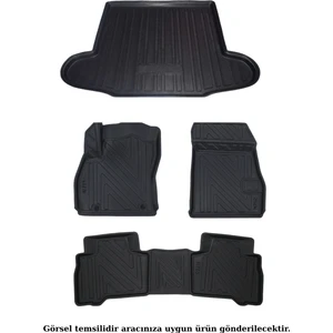 Toyota  Auris 2013-2018 ve Sonrası 4d Havuzlu Paspas Takımı+ 4d Bagaj Havuzu