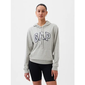 Kadın LIGHT HEATHER GREY B08 Gap Logo Havlu Kumaş Sweatshirt