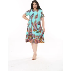Kadın Büyük Beden Viskon Elbise