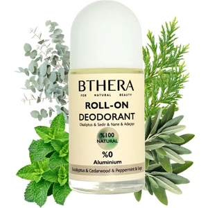 Bthera Natural Doğal Roll-On Deodorant Okaliptus & Sedir & Nane & Adaçayı %100 NATURAL-50ML