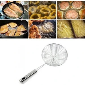 Pratik Kullanışlı 12 cm Yağ Kevgiri Kızartma Haşlama Süzgeci