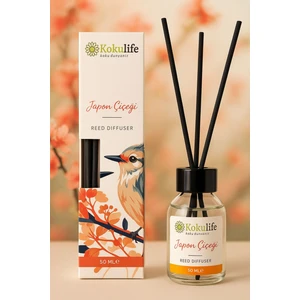Koku Life Japon Çiçeği Çubuklu Oda ve Ortam Kokusu 50 ml Ferah ve Kalıcı Koku