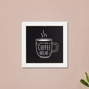 Deco Coffee Duvar Panosu - Siyah - 20X20 cm