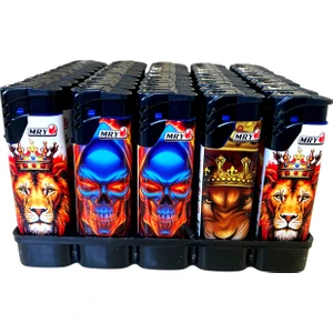 Mry Turbo Jet Çakmak 50 Adet Doldurulabilir