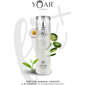 Yoar Cosmetic E Vitaminli Nemlendirici Makyaj Sabitleme Spreyi 150 ml – 12 Saat Kalıcı, SPF’siz, Tüm Cilt Tiplerine Uygun
