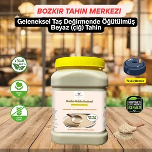 Tahin Merkezi  Beyaz  Doğal Tahin 935 gr (Vegan & Taş Değirmen)