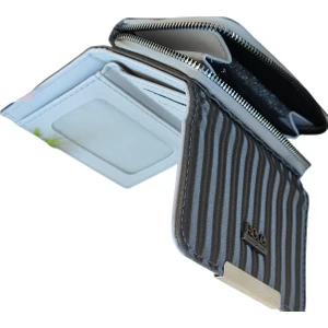 Zebra Desenli Renkli Yumuşak Kumaş Yüzey Çok Gözlü Continantel Kadın Cüzdanı 16X9X5