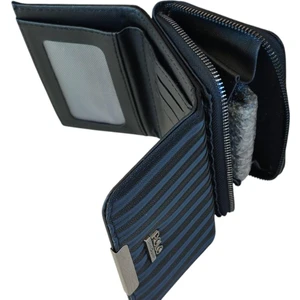 Zebra Desenli Renkli Yumuşak Kumaş Yüzey Çok Gözlü Continantel Kadın Cüzdanı 16X9X5